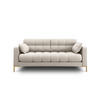 SOFA Mamaia aus strukturiertem Stoff beige 2 Sitzplätze - Beige, Textil (92/75/152cm) - Micadoni