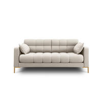 SOFA Mamaia aus strukturiertem Stoff beige 2 Sitzplätze - Beige, Textil (92/75/152cm) - Micadoni
