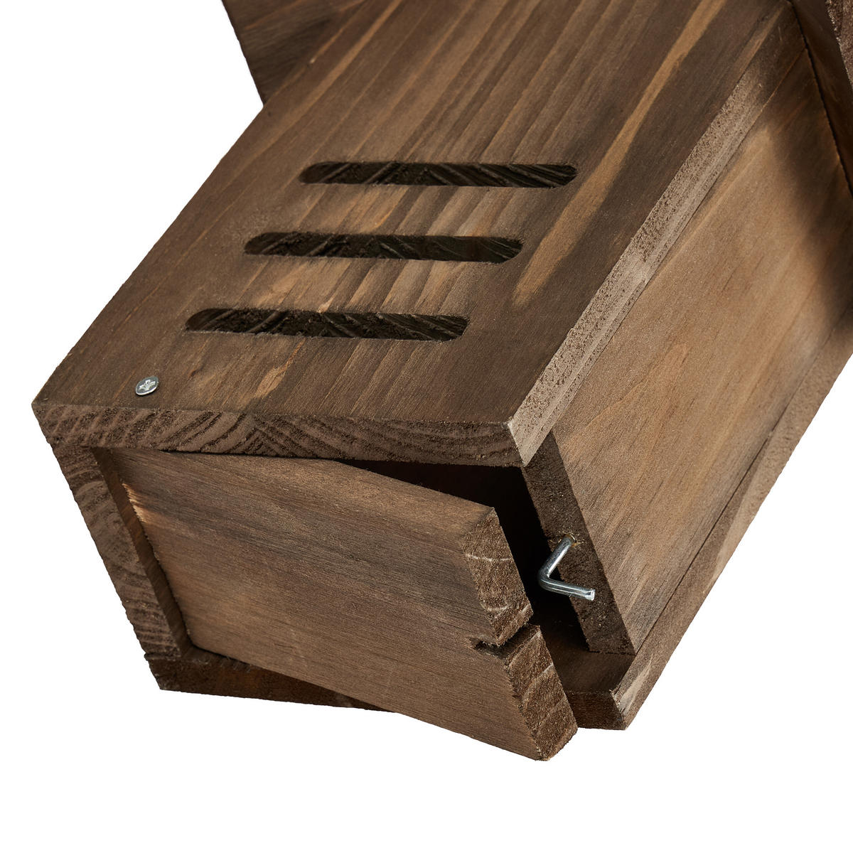 MARIENKÄFERHAUS - Braun, Holz (17/22/10cm) - Relaxdays