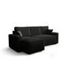ECKSOFA L AMBRO Poso 135 Links mit Schlaffunktion - Schwarz, Textil (232/143cm) - Bedante