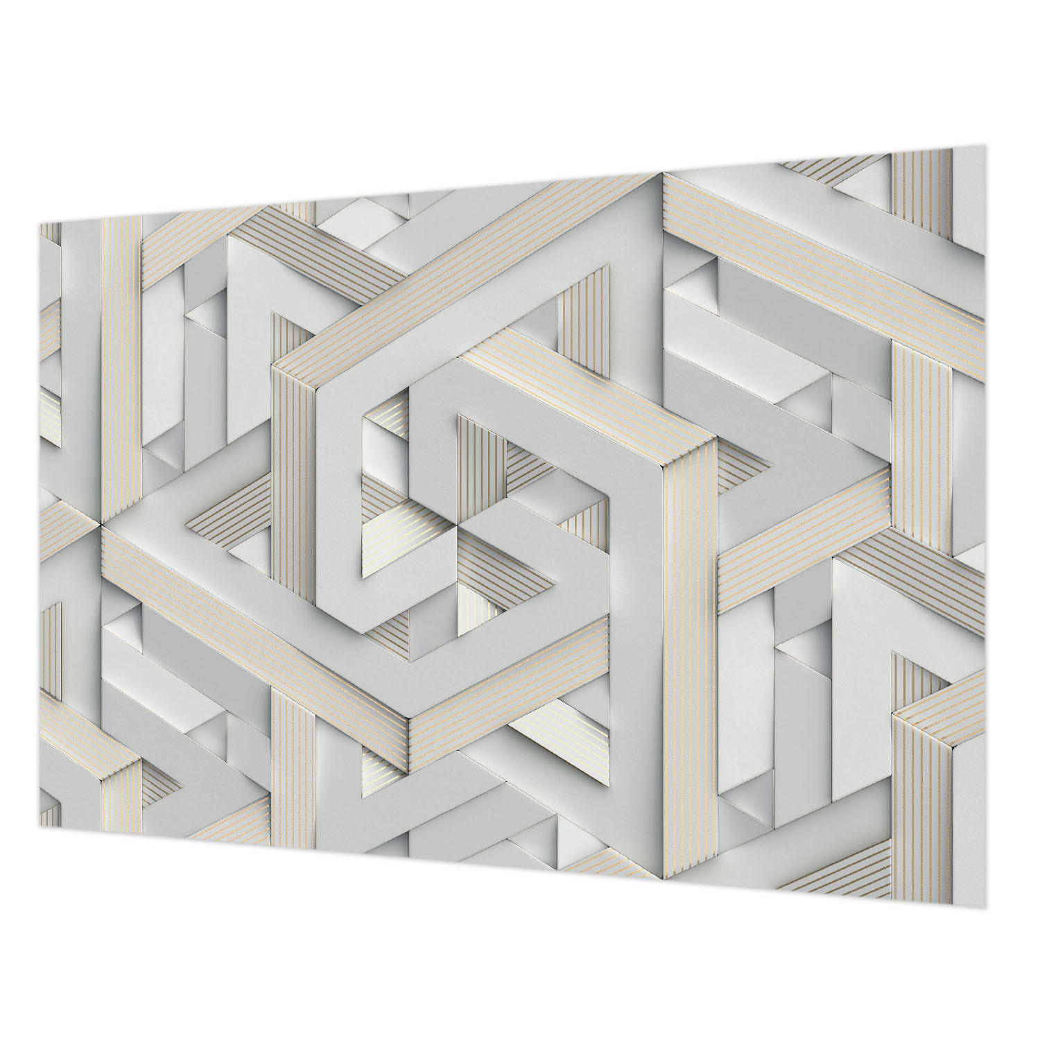 FOTOTAPETE 152x104 cm - Trugbilder - Weiß, Textil (152/104cm) - Wallfluent
