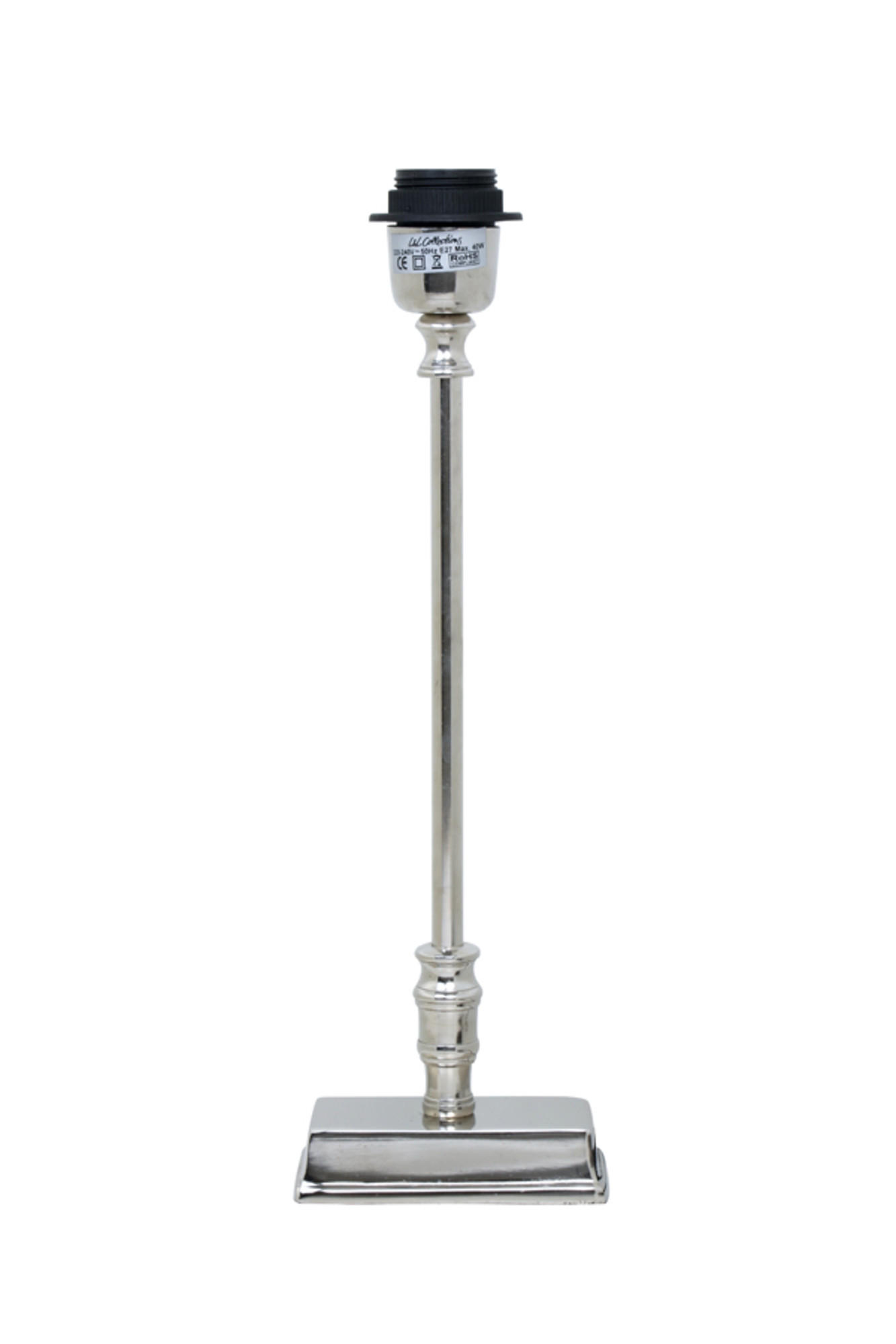 LAMPENFUSS Mehdi Silber 12/6/35 cm - Silberfarben, Metall (12/6/35cm) - Light & Living