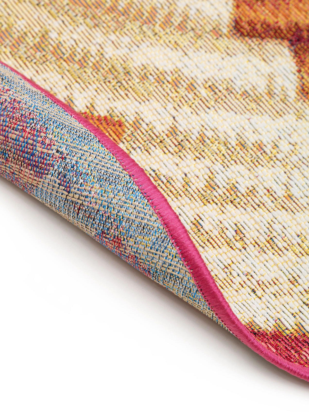 OUTDOORTEPPICH rund Kenya Multicolor ø 160 cm rund - Multicolor, Textil (160/160cm) - benuta Nest