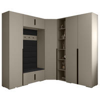 GARDEROBEN-SET 236,7/231,7/47 - Kaschmir/Schwarz, Holz/Metall (181.7/236.7/47cm) - Abiks Möbel