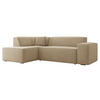 ECKSOFA Lordin Premium, Seite: Links - Beige, Holz/Textil (267/205cm) - MIRJAN24