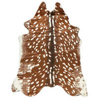 KUHFELL-TEPPICH Knoll 200/150 cm - Beige/Braun, Textil (150/200cm) - Beliani