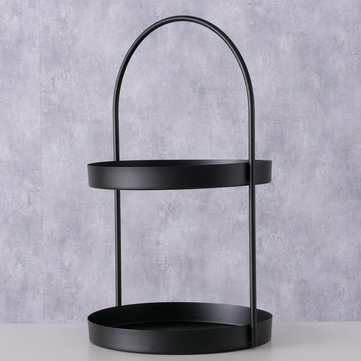 ETAGERE aus Metall Joko Schwarz 27/26/44 cm - Schwarz, Metall (44cm) - Boltze Home