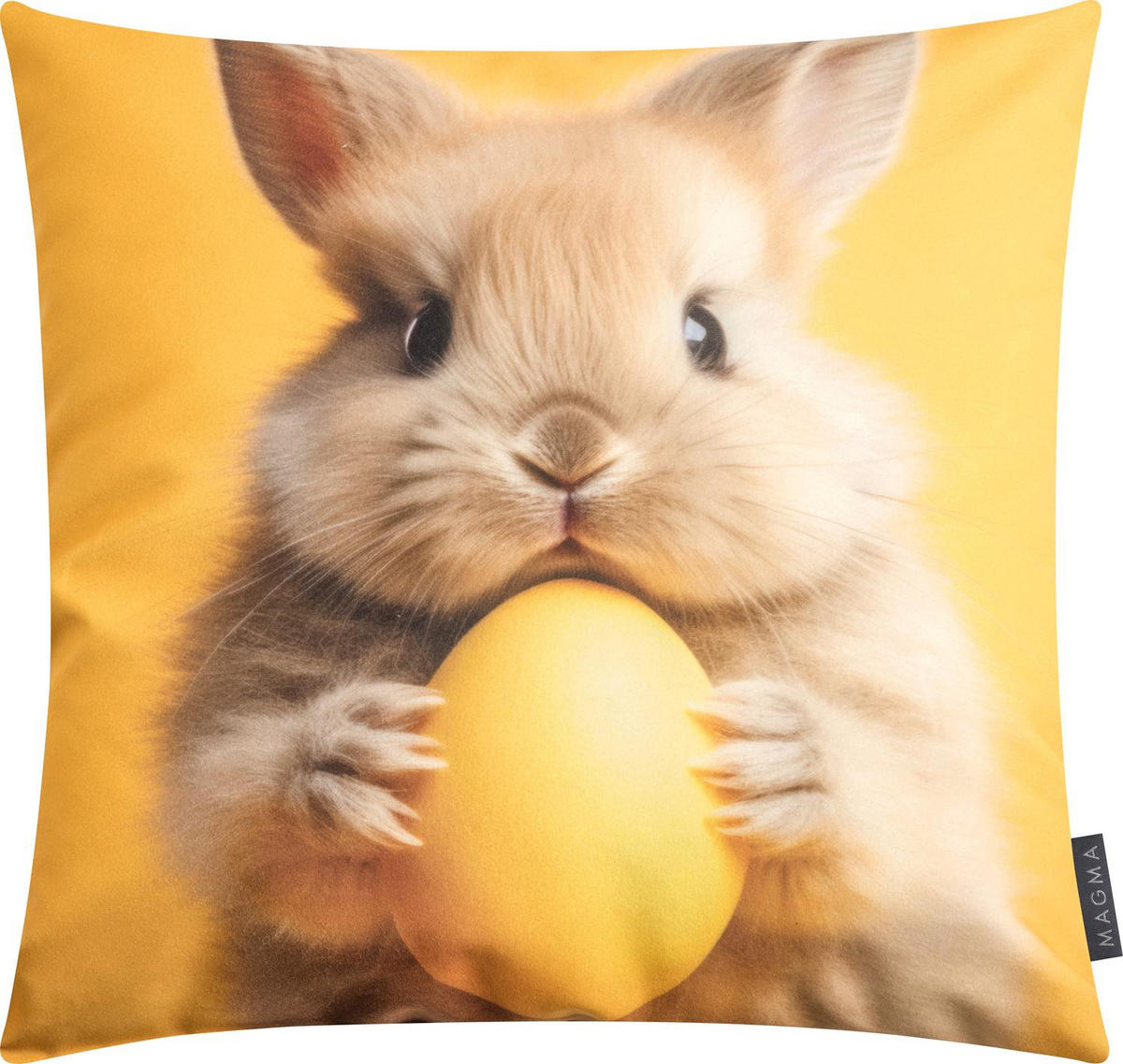 DEKOKISSEN EASTER PARTY Hase - Gelb, Textil (45/45/8cm) - Magma Heimtexx