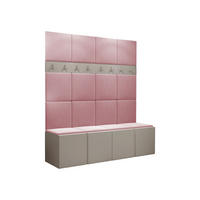 GARDEROBEN-SET Orion V - Kaschmir/Rosa, Holzwerkstoff/Kunststoff (168/186/46cm) - MIRJAN24