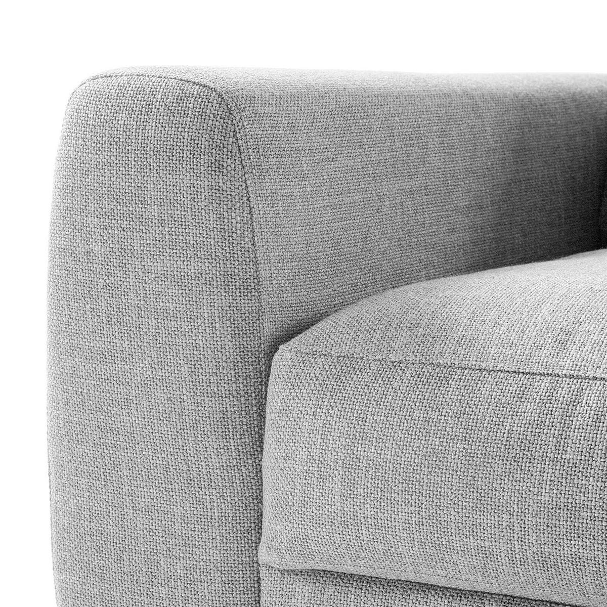 2-SITZER MODULSOFA - Hellgrau, Textil (158/80/117cm) - home24