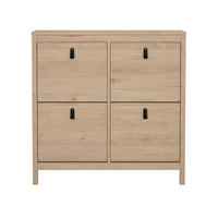 SCHUHSCHRANK, Madrid, Eiche, Holzwerkstoff, 103 x 25 x 103 cm - Eichefarben, Holzwerkstoff (103/103/25cm) - ebuy24