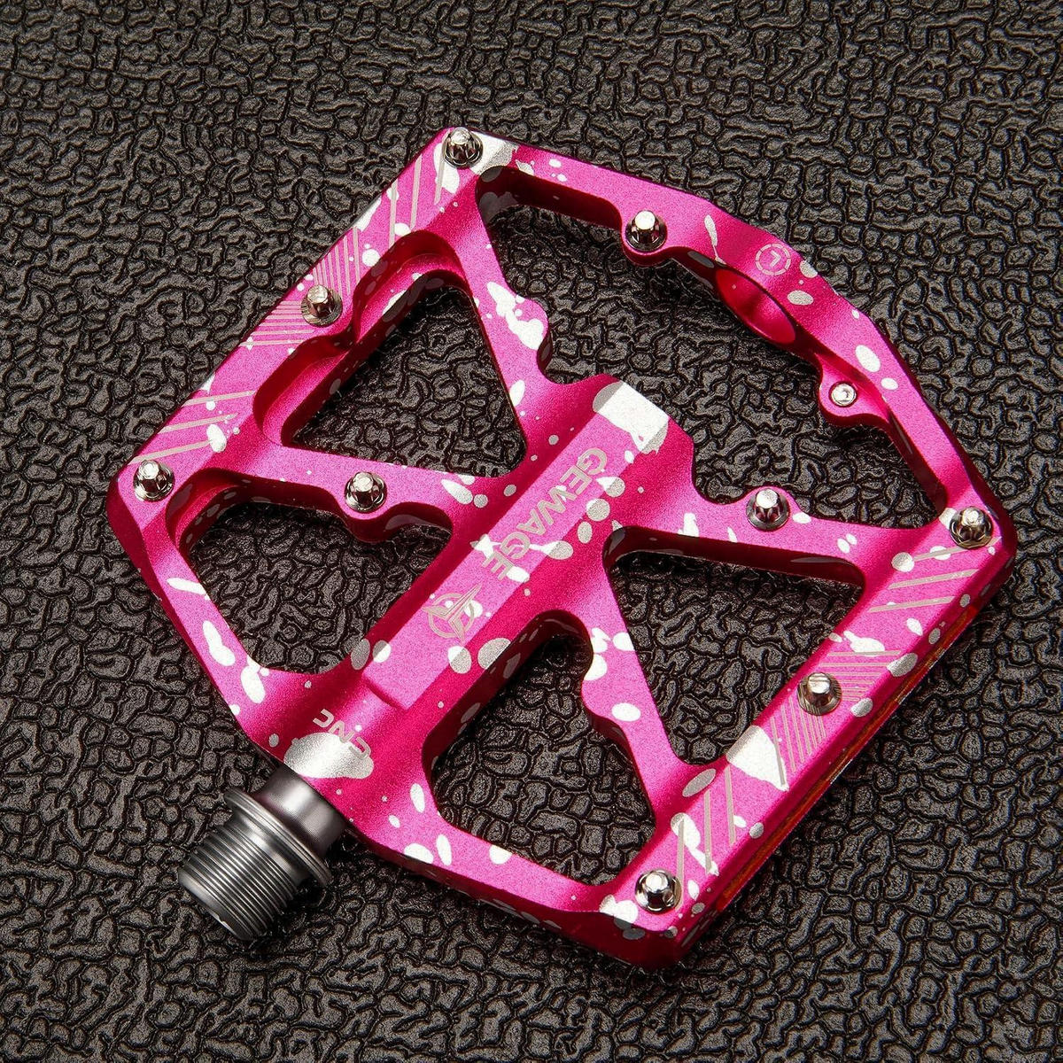 FAHRRADPEDALE Pink mit Reflektoren und 3 Lagern - Pink, Metall (11.8/1.5/10.1cm)