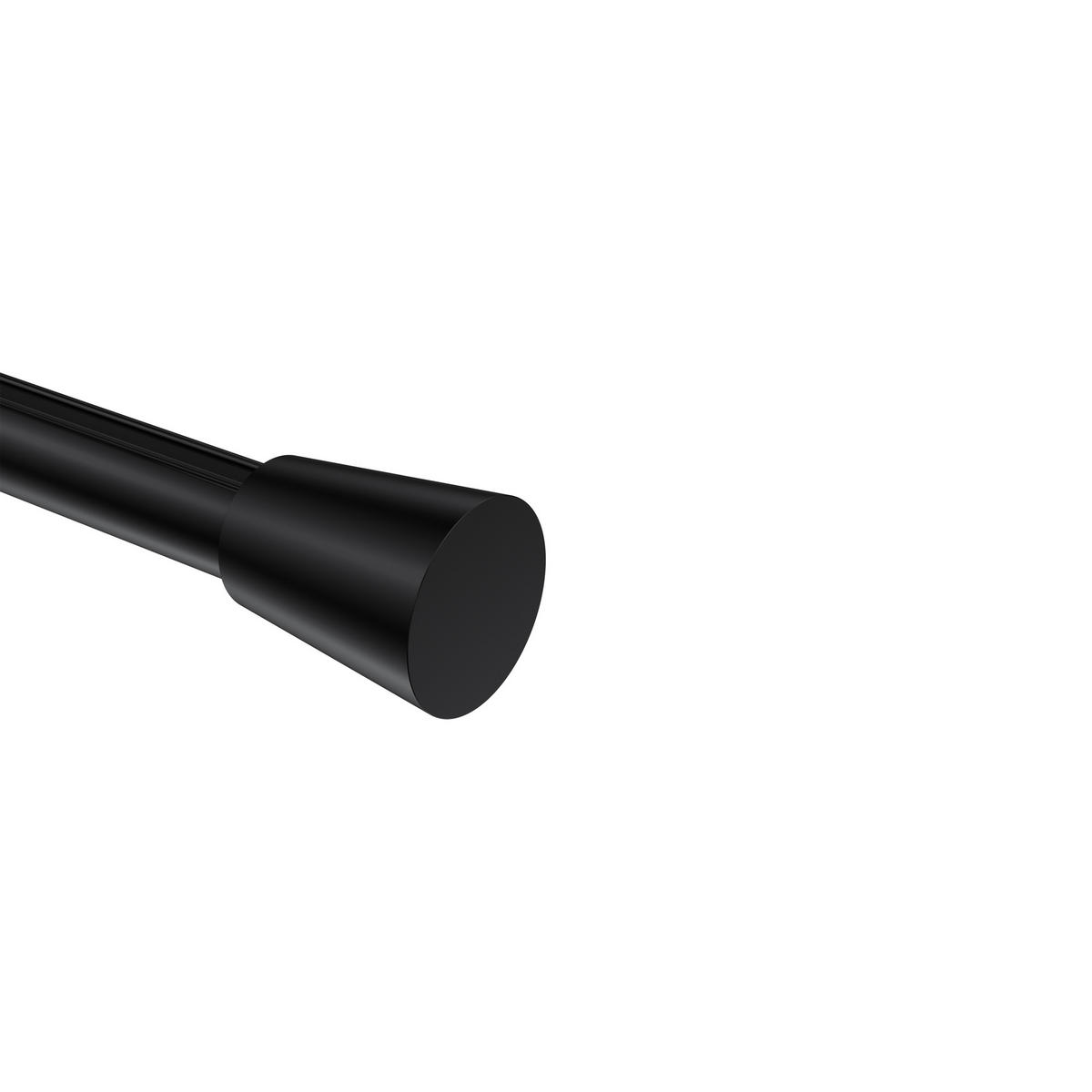 ENDSTÜCKE FÜR GARDINENSTANGEN 20 mm Ø, Sitra Schwarz, Packung 2 Stück - Schwarz, Metall (4.1/3/3cm) - INTERDECO