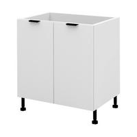 KÜCHENUNTERSCHRANK – 80 cm – D80 – Lunara – Weiß Matt - Weiß, Holzwerkstoff (80/72/52cm) - hi-markt