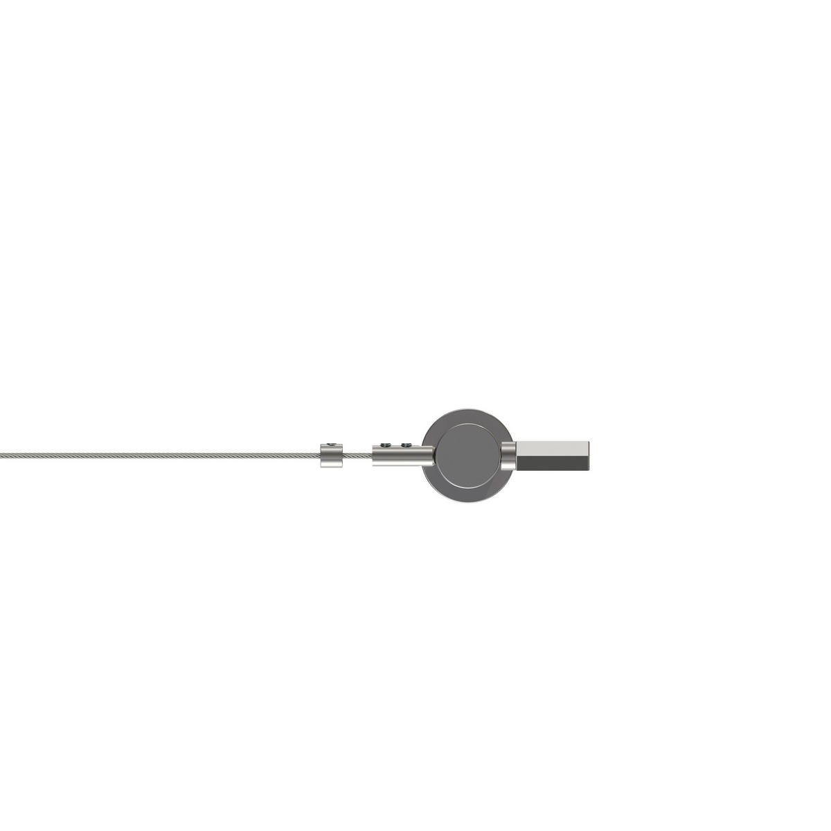 SEILSPANNGARNITUR/SEILSPANNER-SET Tavia 500 cm Seil, Chrom - Chromfarben, Metall (3/5/5cm) - INTERDECO