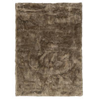 LUXUS SUPER SOFT FELLTEPPICH ASPEN MELIERT - Beige/Braun, Textil (60/90cm) - Pergamon
