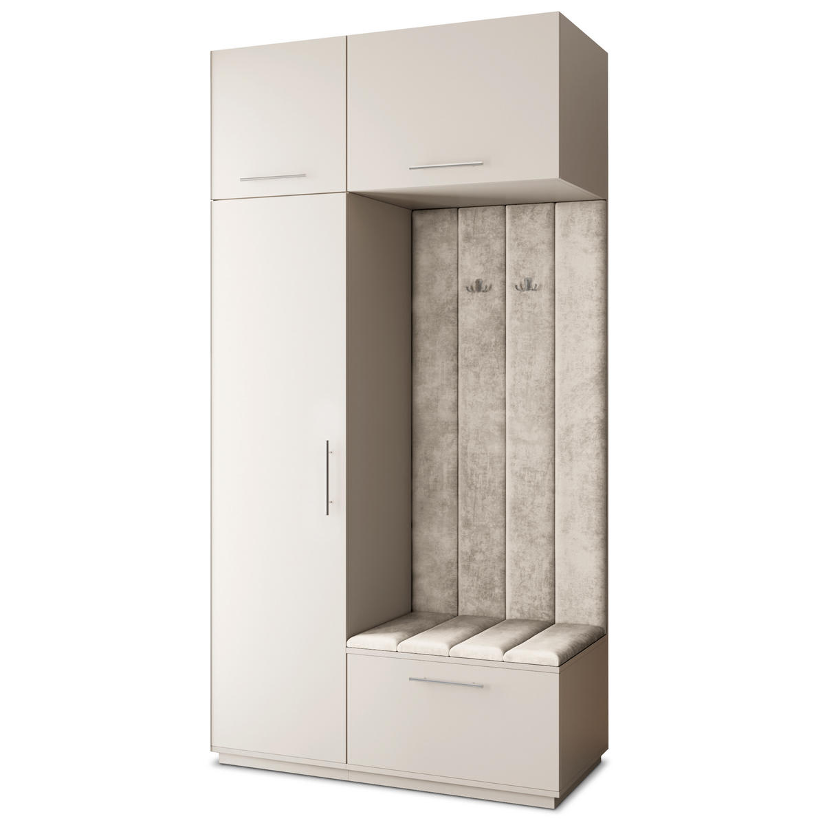 GARDEROBENSCHRANK REMA 120/240/60 cm Modern Kaschmir - Kaschmir, Holzwerkstoff (120/240/60cm) - MASSENO