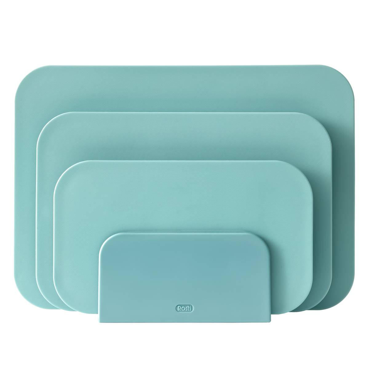 SCHNEIDEBRETTER-SET Choptima nordic green - Türkis, Kunststoff (35/26cm) - Rosti