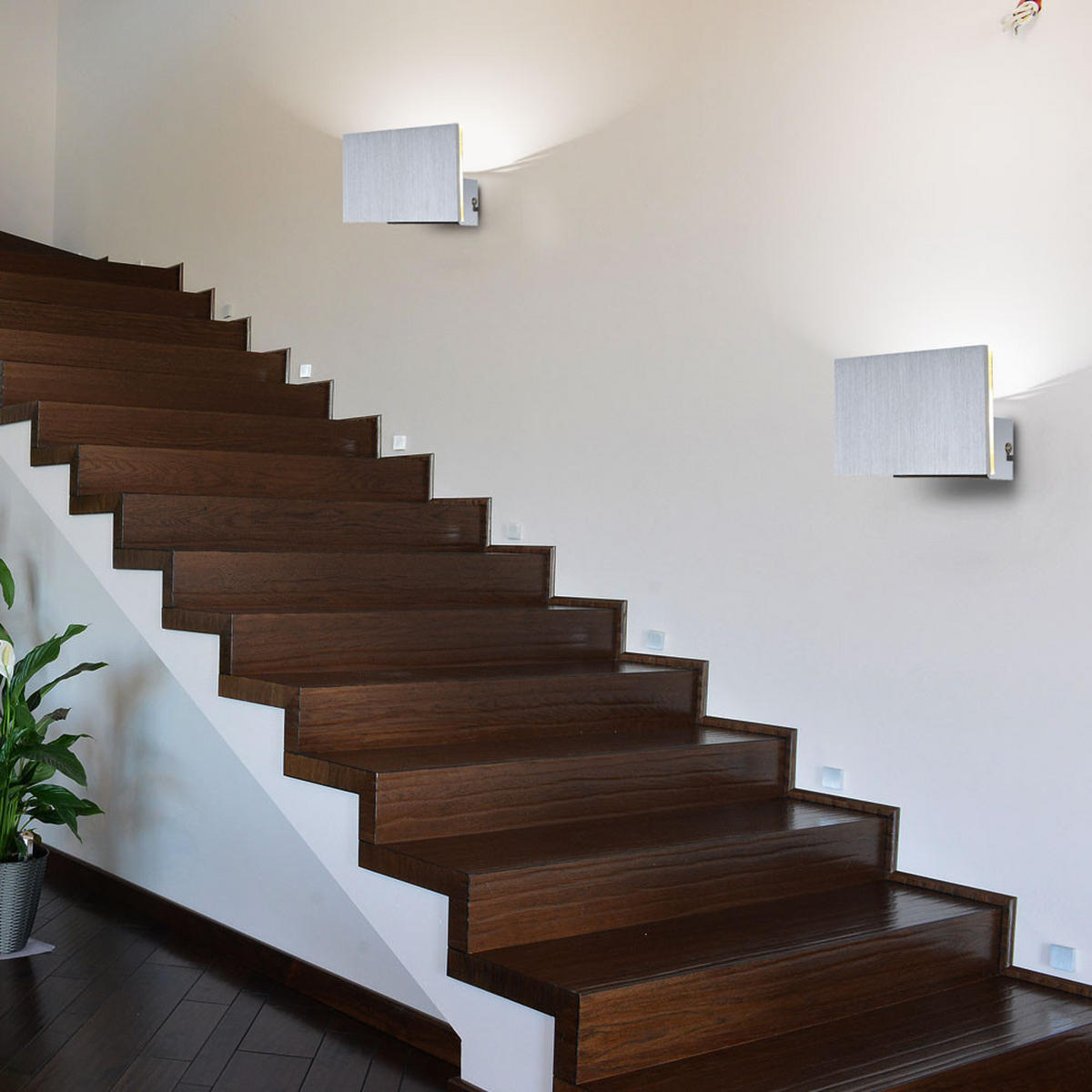 LED WANDLEUCHTE Linnea Chrom Silber - Silberfarben, Glas (15/10/8.8cm) - Globo Lighting