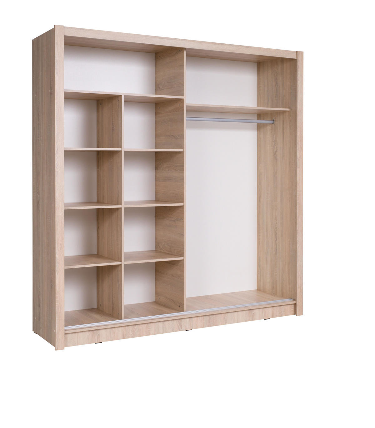 KLEIDERSCHRANK Eiche Sonoma 204/215/62 - Sonoma Eiche, Holzwerkstoff (204/215/62cm) - RAUMHIRSCH FURNITURE