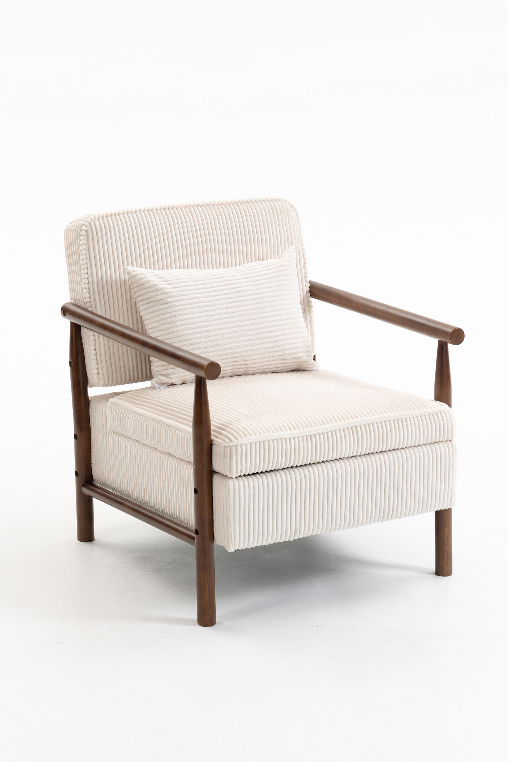 SESSEL Akzentstuhl mit Lendenpolster, DE-42320, Weiß - Weiß, Holzwerkstoff (66/73/83cm) - ComfortXL