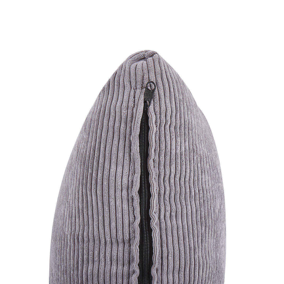 3-SITZER-SOFA Cord Hellgrau Viskan - Hellgrau, Textil (200/67/82cm) - Beliani