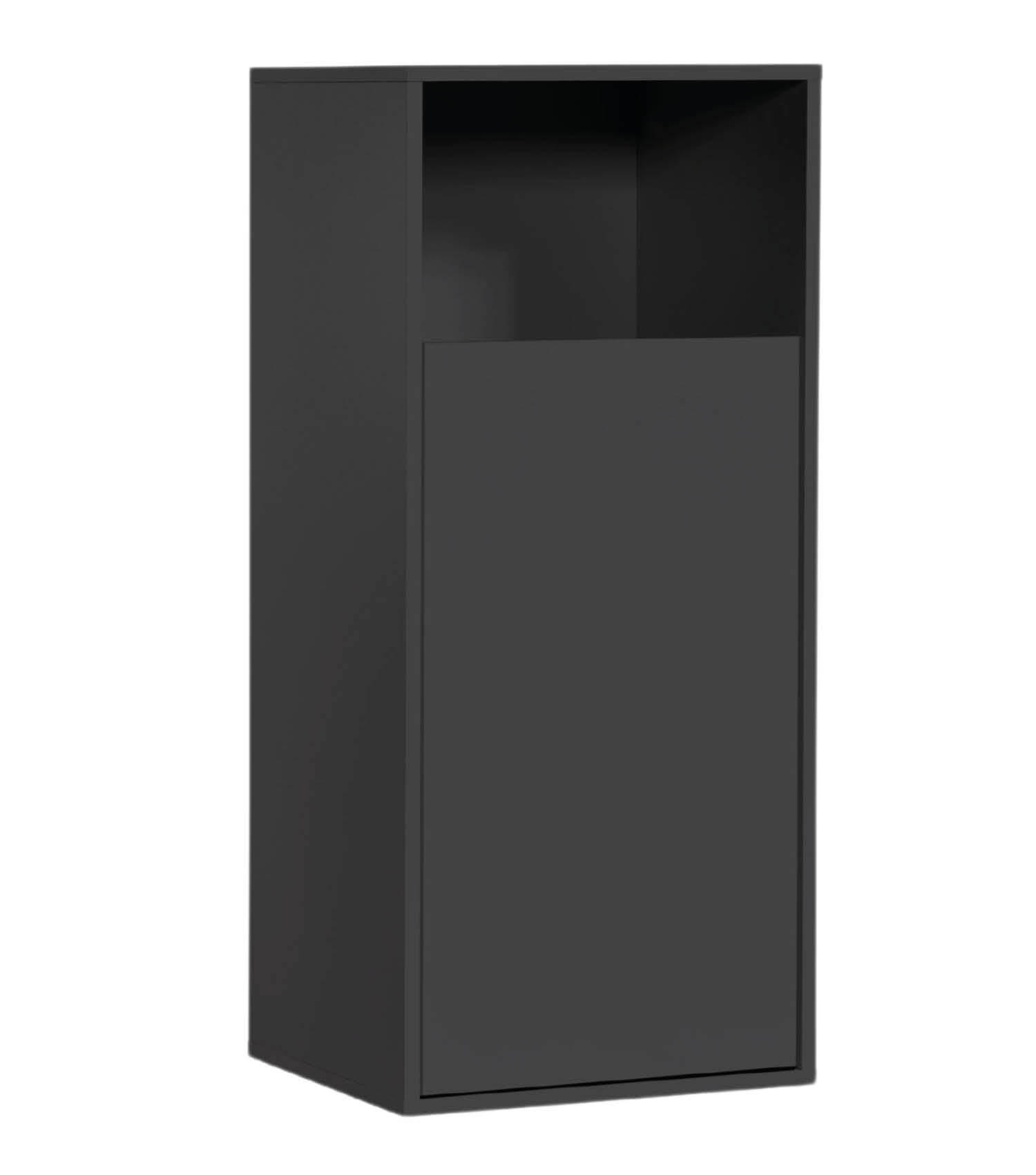 WÄSCHESCHRANK Der Wäschehüter - Schwarz, Holzwerkstoff (41/95/40cm) - Mokebo
