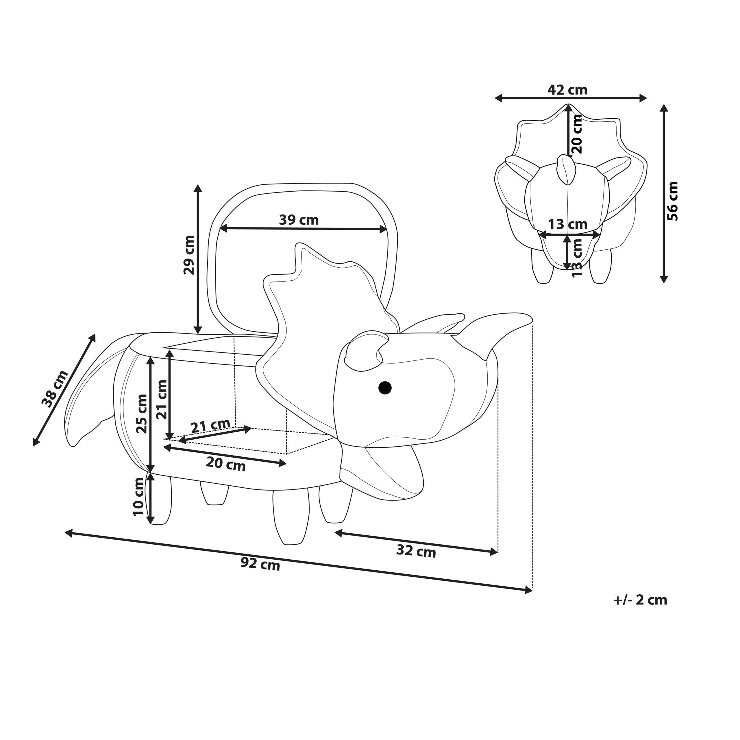 Thumbnail - Beliani Tierhocker, Braun, Textil, Freiform, 92x56x42 cm, Wohnzimmer, Hocker, Poufs