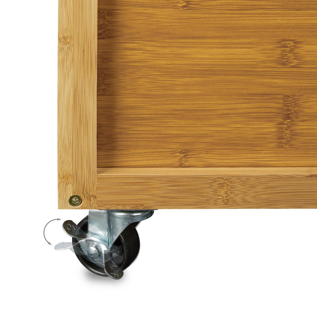 VOZÍK - světle hnědá, dřevo (41/92/41cm) - Relaxdays