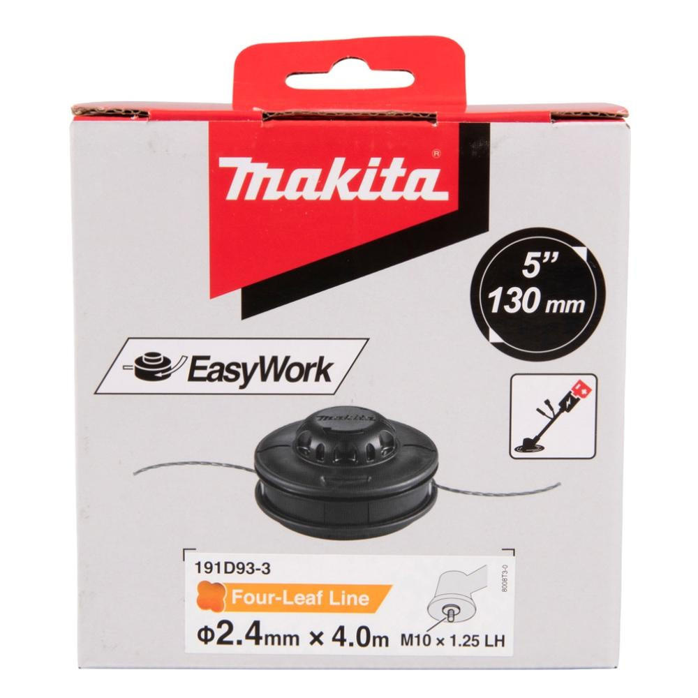 MAKITA 2-Fadenkopf Tap&Go Ø 130 mm 2,4 mm ( 191D93-3 ) für Benzinsense EBH341U, EM4350, EM4351U, EM2651LH - Multicolor, Kunststoff (13.4/7.7/14cm) - Makita