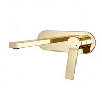 WASCHTISCHARMATUR mit Luftsprudler Messing Champagnergold - Goldfarben, Metall (21/7/28.8cm) - EMKE