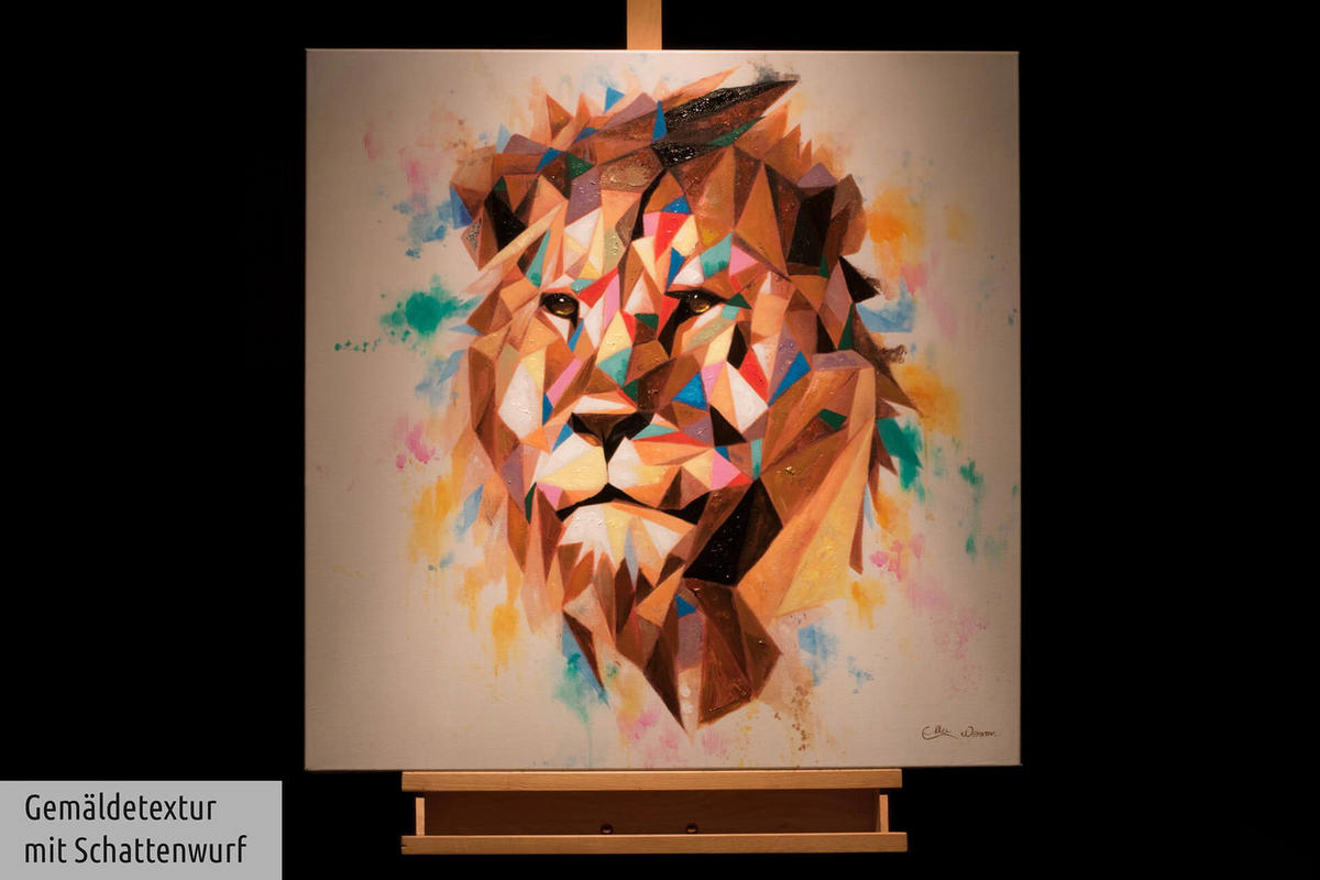 ACRYLBILD HANDGEMALT 80/80 cm - Multicolor, Holz/Textil (80/80cm) - KUNSTLOFT