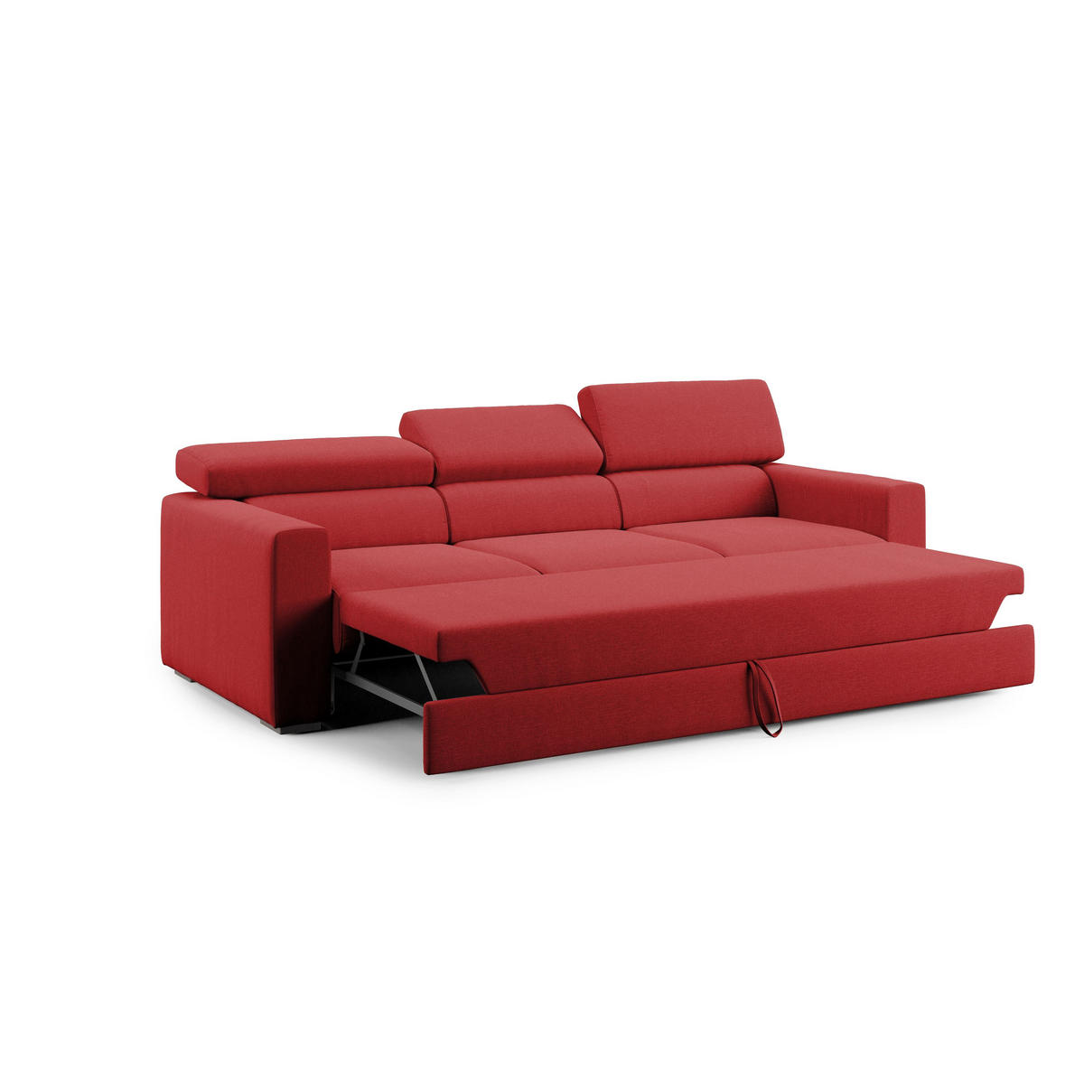 LINEARSOFA Dylan - Rot, Textil (240/74/100cm) - Divani.store