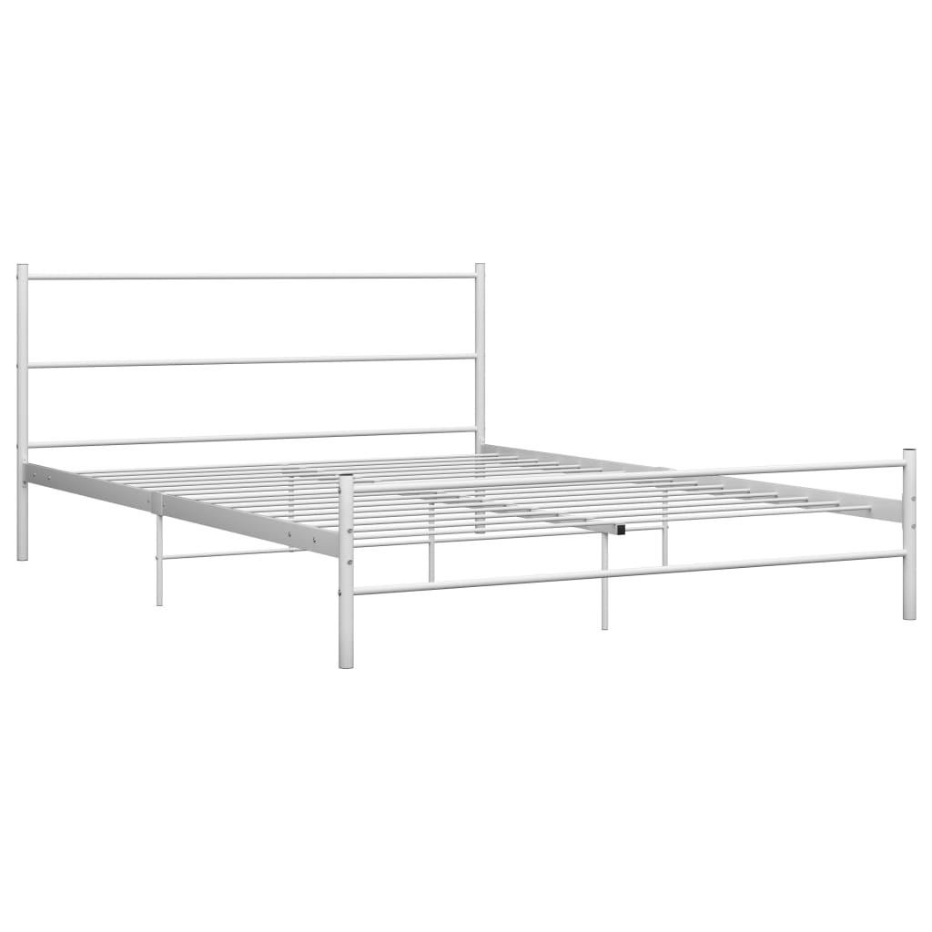 METALLBETT Hester 127/209 cm - Weiß, Metall (120/200cm) - Nettlife