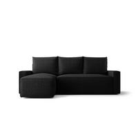 ECKSOFA mit Schlaffunktion SAVIO Quelle 100 Links - Schwarz, Textil (232/140cm) - Bedante