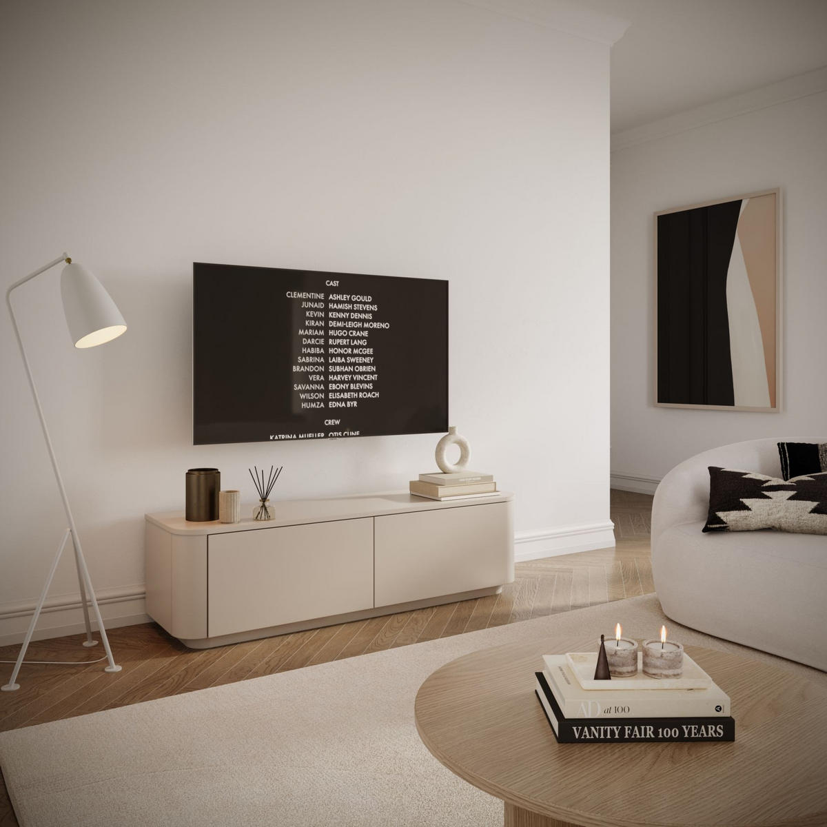 TV-BOARD Luvio Kaschmirgrau hängend oder stehend 140/41/39 cm - Taupe, Holzwerkstoff (140/40.9/39cm) - Selsey