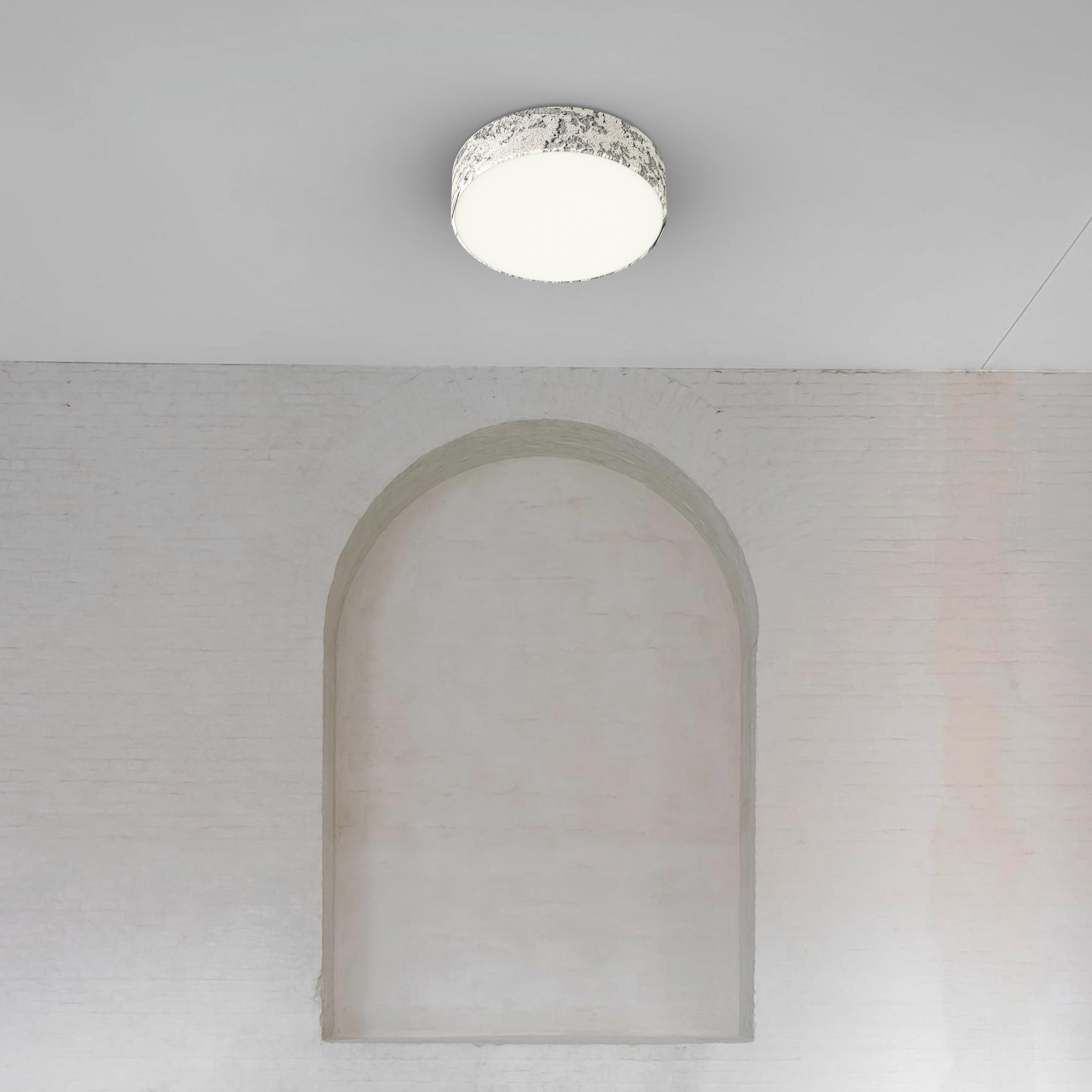 DECKENLEUCHTE - Grau, Metall (30/30/8cm) - Lumicom