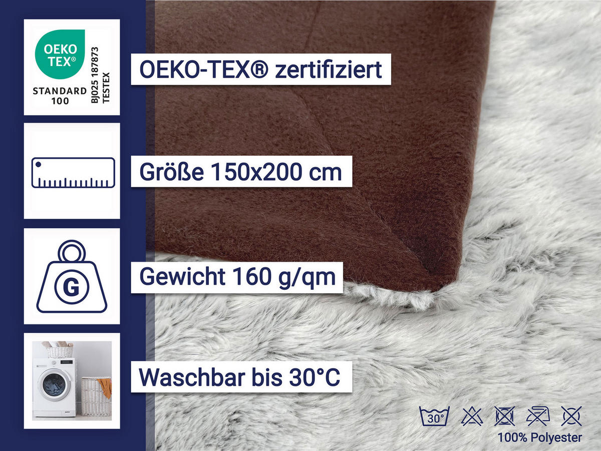 KUSCHELDECKE, 150x200 cm, 100% Polyester, Braun - Braun, Textil (150/200cm) - Zollner