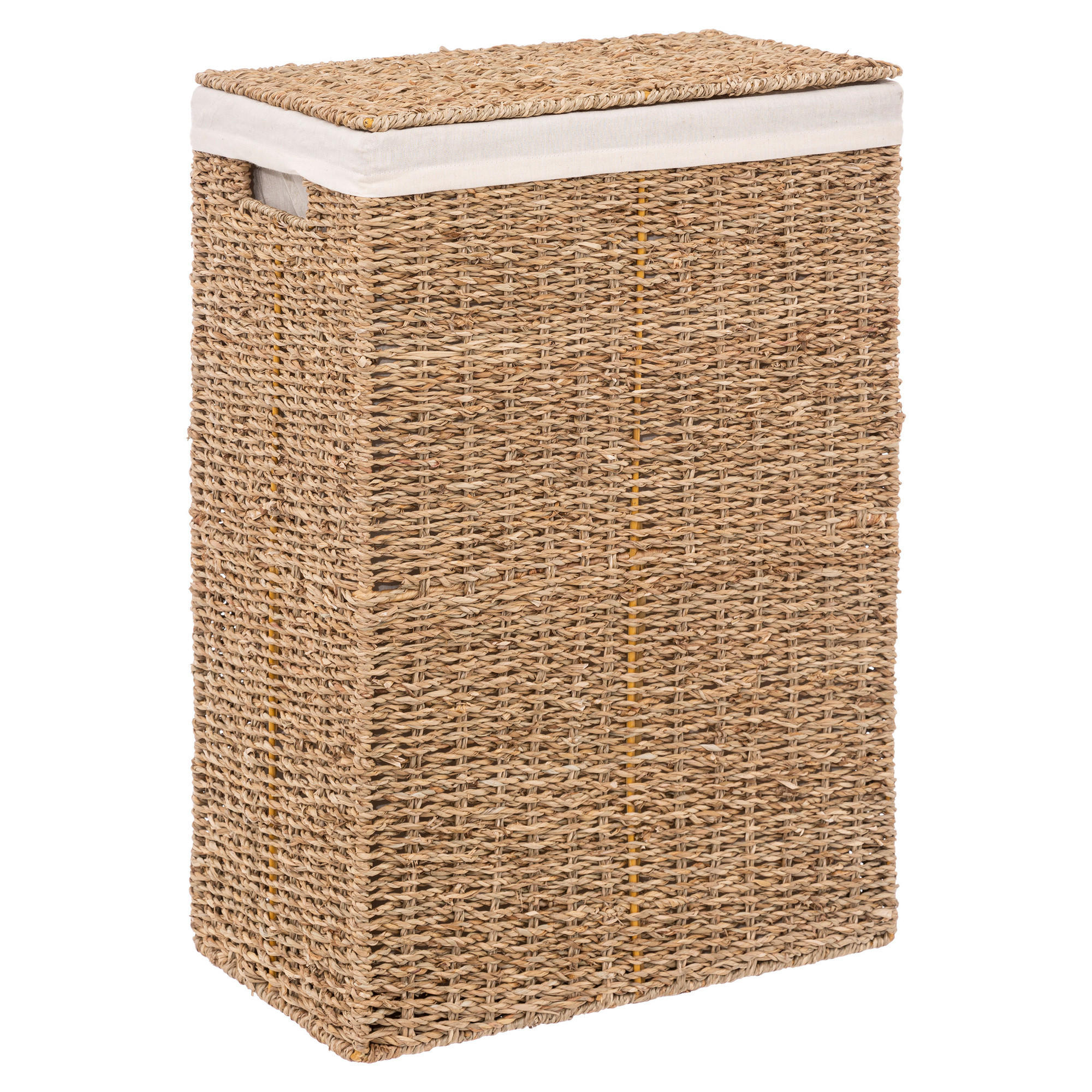 WÄSCHESAMMLER aus Seegras 45 l 38/22/55 cm - Beige, Naturmaterialien (22/55/38cm) - 5five Simply Smart