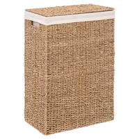 WÄSCHESAMMLER aus Seegras 45 l 38/22/55 cm - Beige, Naturmaterialien (22/55/38cm) - 5five Simply Smart