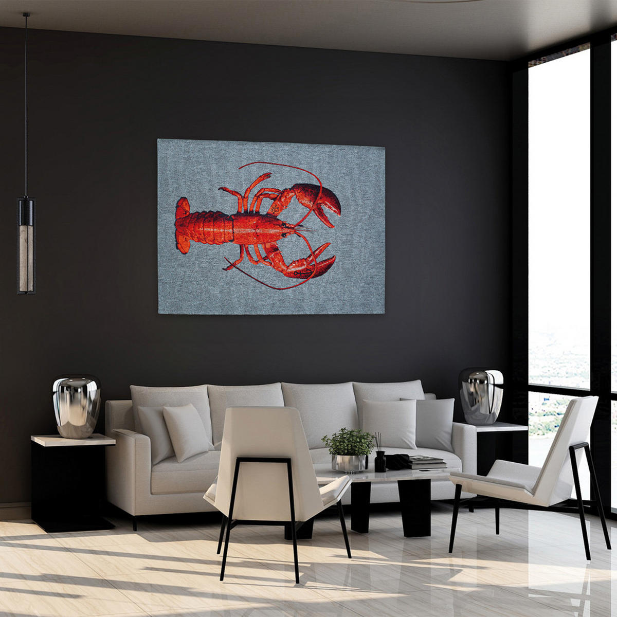 TEPPICH Steam Red Pop 170/240 cm - Grau, Textil (170/240cm) - Louis De Poortere