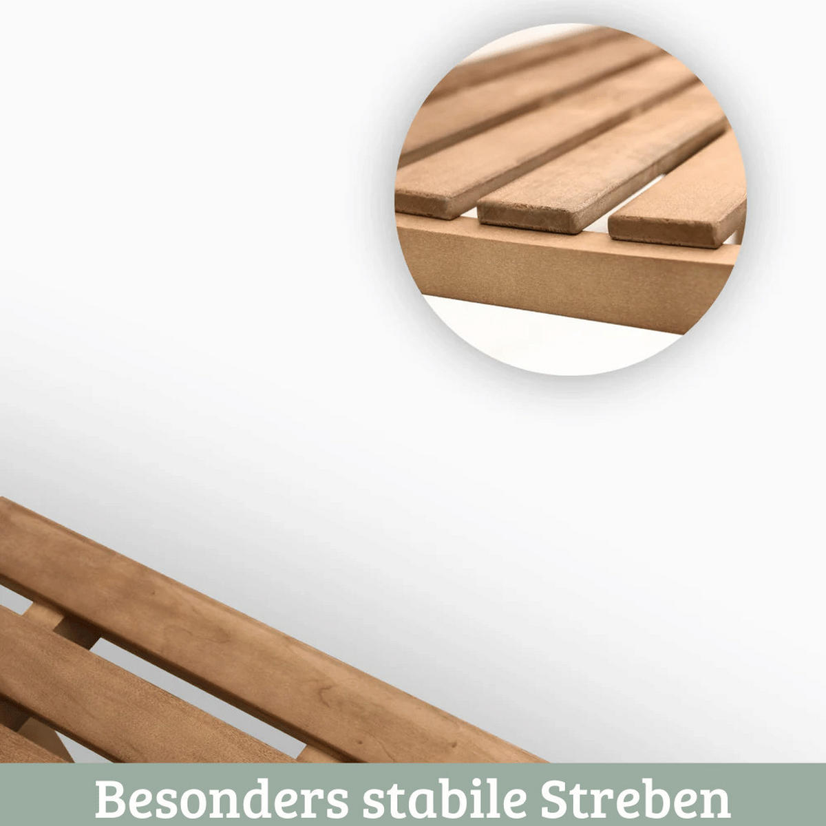 GARTENBANK Holz 3-4 Sitzer EGON Wetterfest 150cm Parkbank - Braun, Holz (150/92/52cm) - DELUKE