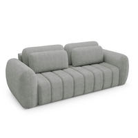 SOFA Cesar 3 Sitzplätze Hellgrau - Grau, Holz (266/95/110cm) - Petits-meubles