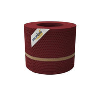 SICHTSCHUTZSTREIFEN PP Premium Gelocht 20 Prozent Streifen Bordeauxrot 26m - Bordeaux, Kunststoff (2600/19cm) - ZAUN|ZU