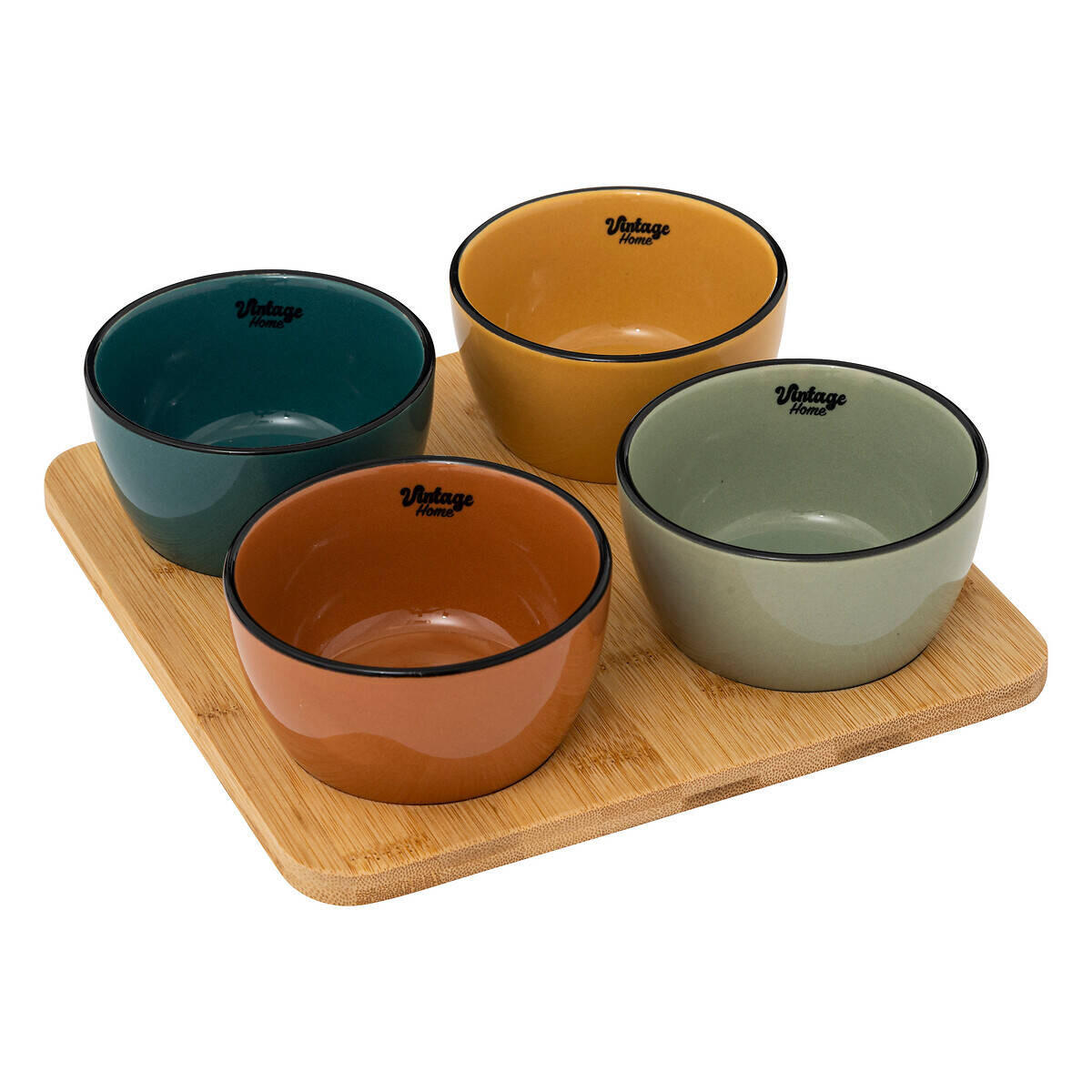 DIPSCHALEN Be Vintage 4er-Set - Multicolor, Keramik (22cm) - Secret de Gourmet