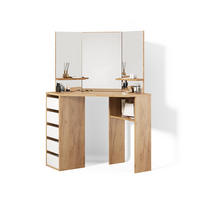 ECKSCHMINKTISCH Enna Goldkraft Eiche 110 cm - Honigeiche, Holzwerkstoff (110/141.5/54cm) - Livinity®