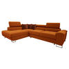 ECKSOFA Cotere Premium, Seite: Links - Orange, Holz/Textil (270/202cm) - MIRJAN24