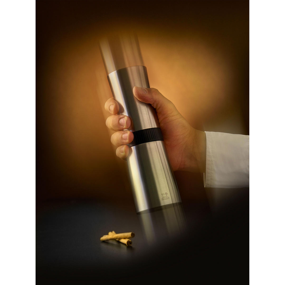 ZIMTMÜHLE Lanka 22cm Edelstahl Stahlmahlwerk - Grau, Metall (7/22/7cm) - PEUGEOT