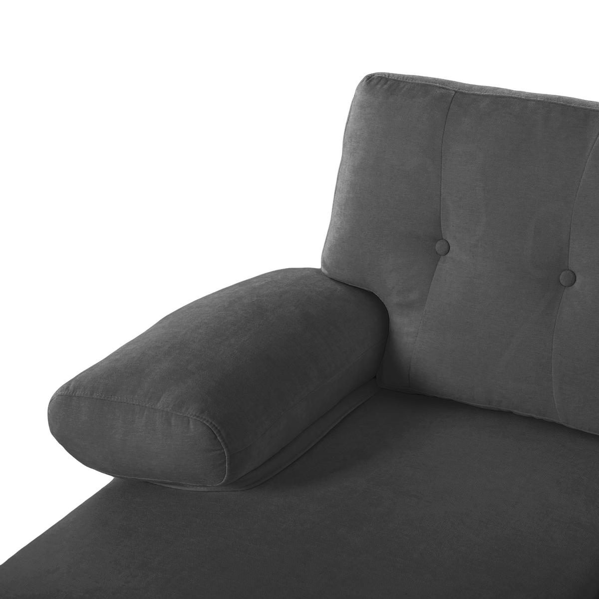 WOHNLANDSCHAFT aus Chenille 268x128x84 cm mit Doppel-Chaiselongue, grau - Grau, Textil (128/84/268cm) - Luhomfu