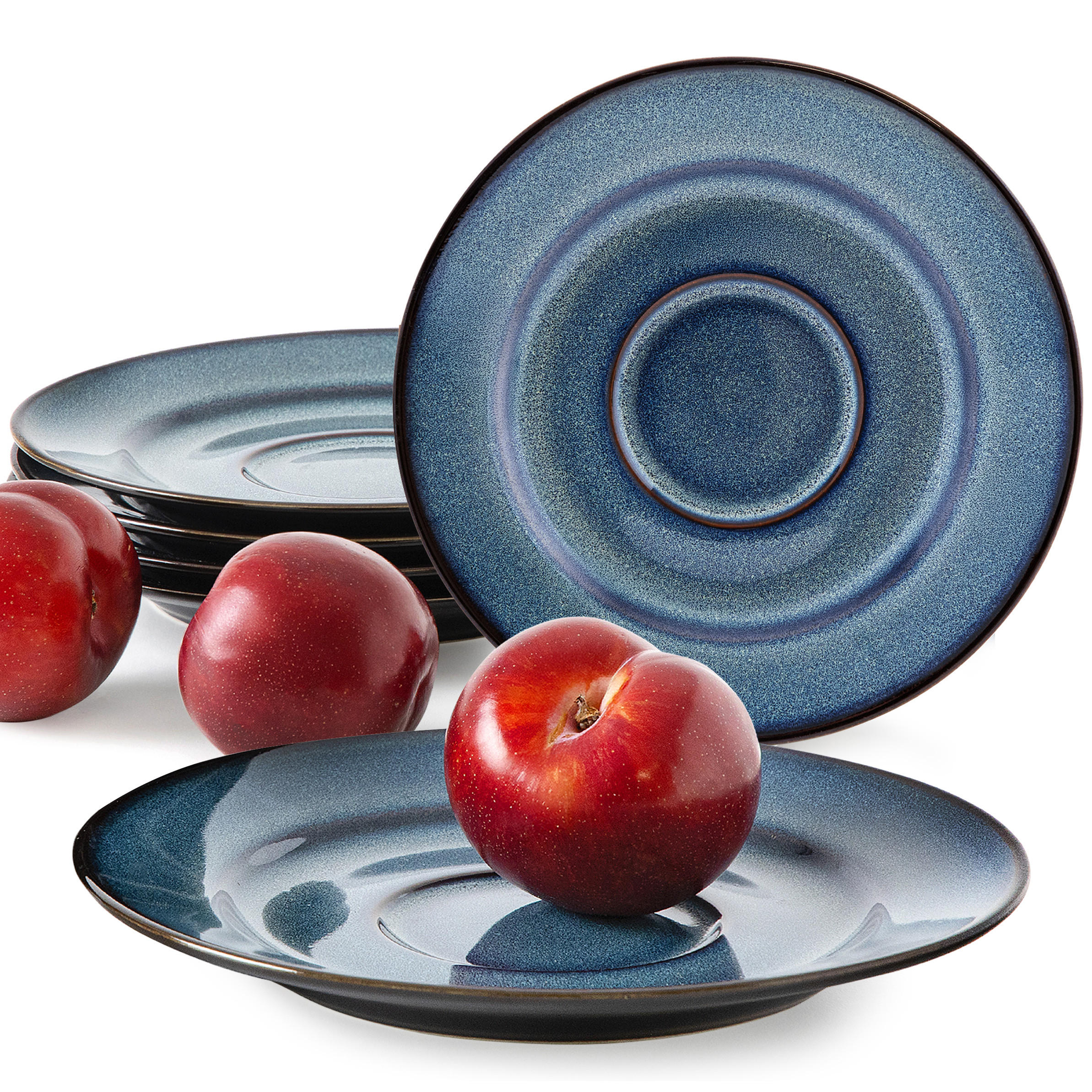 UNTERTASSEN-SET BALI 6-tlg - Blau, Keramik (15.5cm) - Ritzenhoff Breker